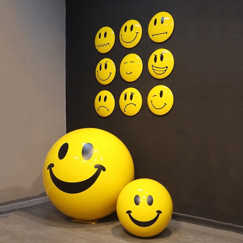 Décoration murale Emoji Faces — Ensemble de 9, Enlèvement, Neuf
