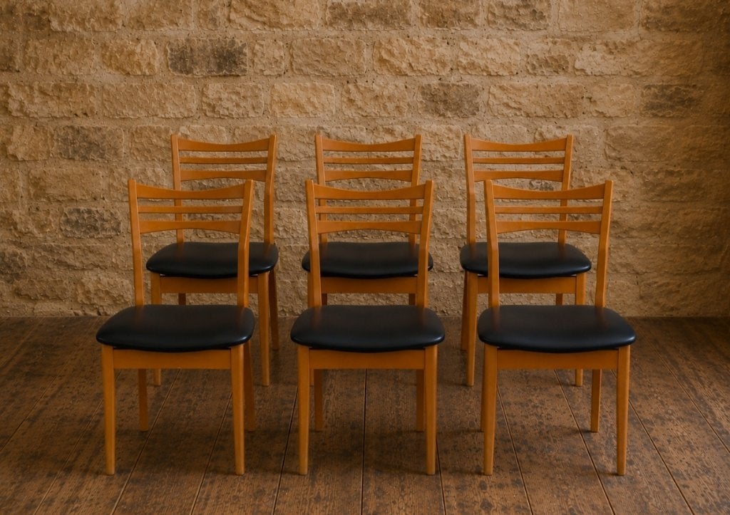 Chaises scandinaves vintages, Comme neuf, Enlèvement, Cinq, Six Chaises ou plus, Bois