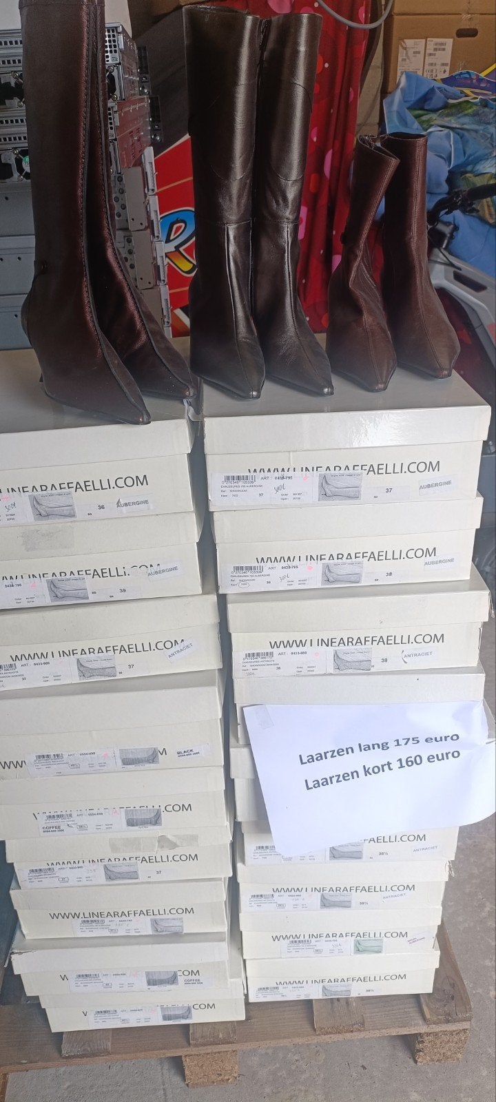 21x Linea Raffaelli laarzen maat 36-40 Nieuw, Ophalen