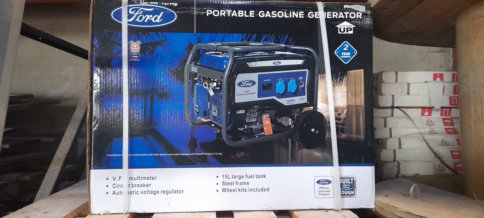 stroomgroep Ford FG4050 V2, Doe-het-zelf en Bouw, Aggregaten, Ophalen, Nieuw, Benzine