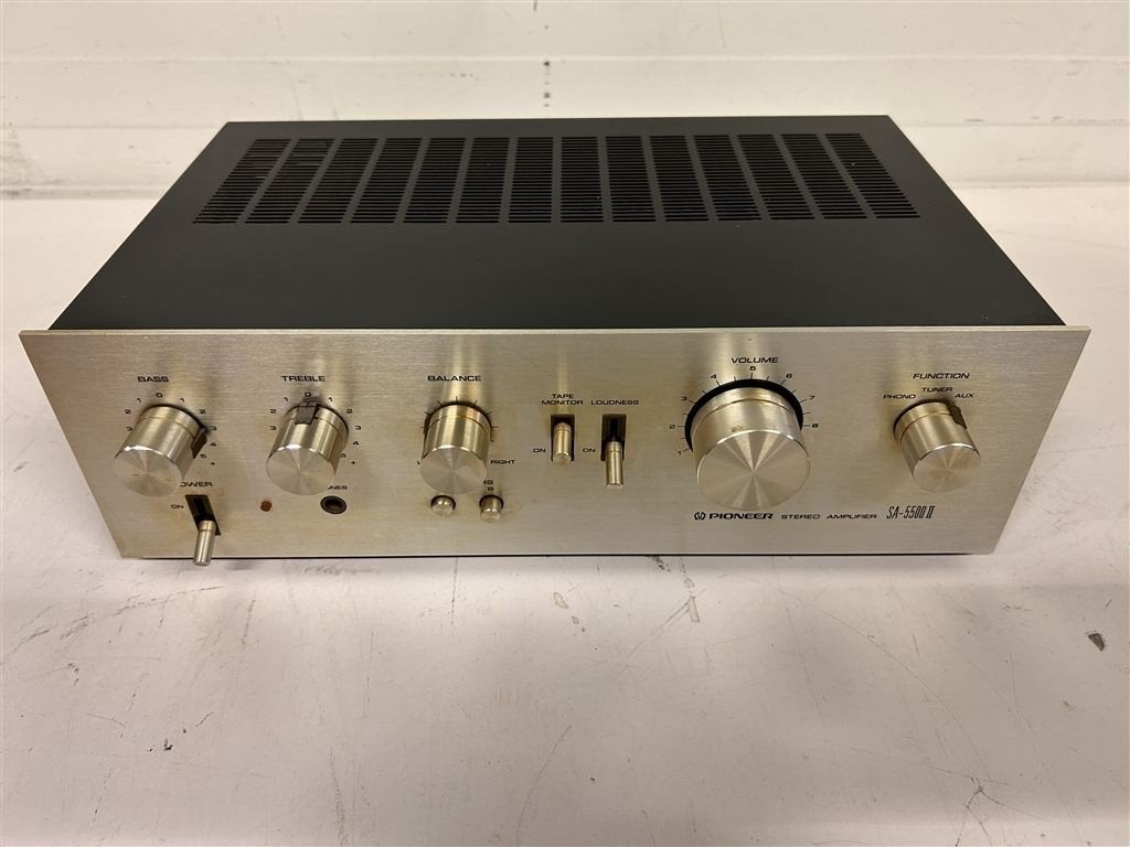 A7444. Kapotte Pioneer SA-5500 II versterker, Audio, Tv en Foto, Versterkers en Ontvangers, Ophalen of Verzenden, Gebruikt, Pioneer