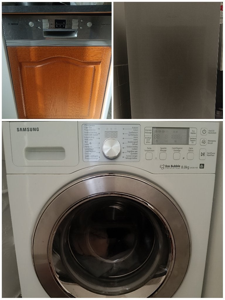 wasmachine, koelkast, vaatwasser, Elektronische apparatuur, Ophalen, Gebruikt, Energieklasse A of zuiniger, Voorlader
