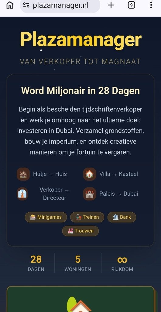 Spel plazamanager zoekt spelers, Vijf spelers of meer, Ophalen of Verzenden, Gebruikt, Onbekend