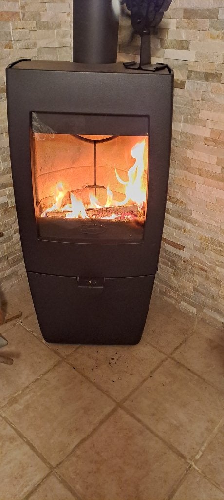 Poêle au Bois Dovre 9kw, Maison & Meubles, Enlèvement, Utilisé, Bois, Autoportant
