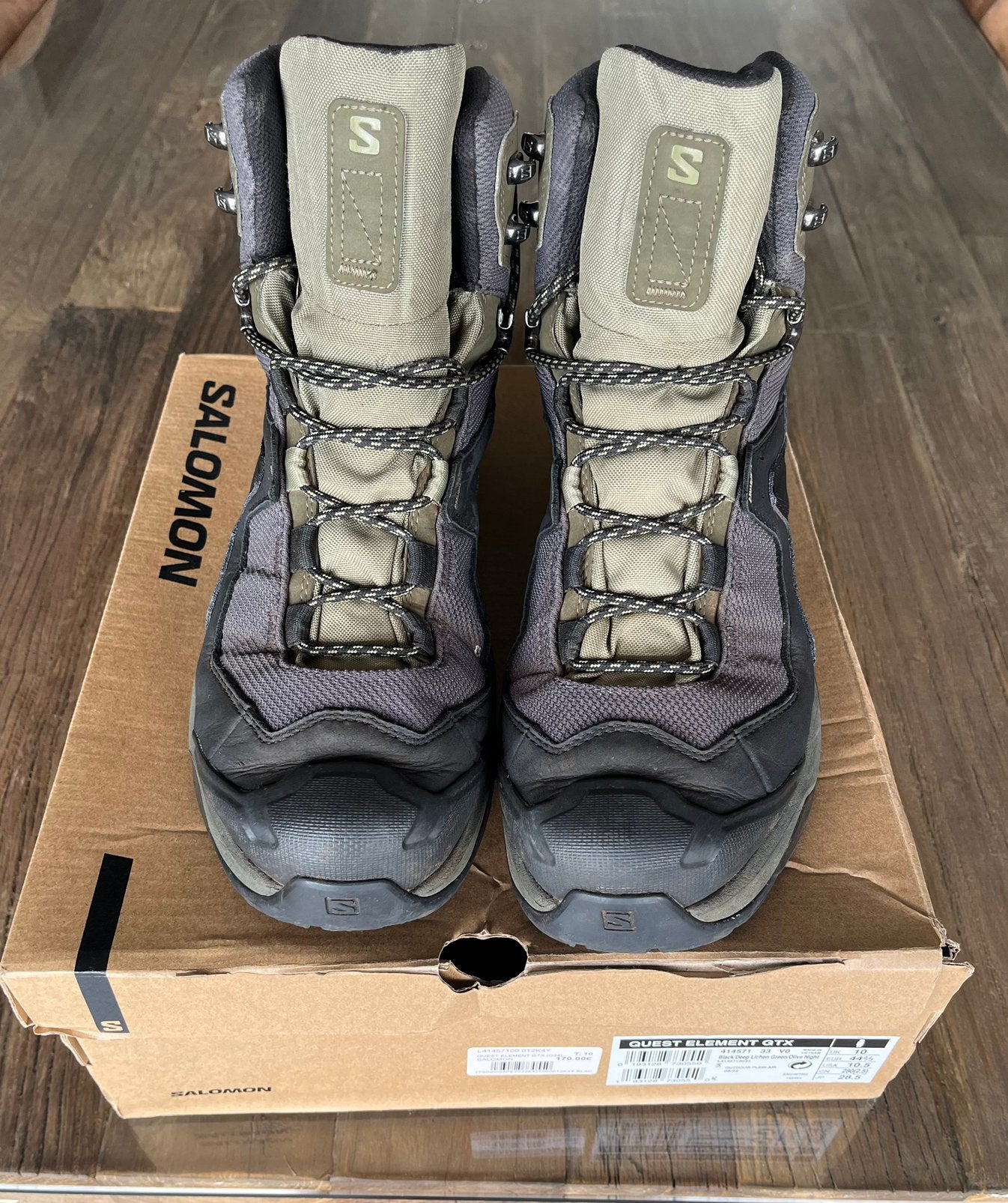 Chaussures Salomon quest element GTX Pointure 44 2/3, Sport en Fitness, Bergsport en Wandelen, Ophalen, Gebruikt, Schoenen