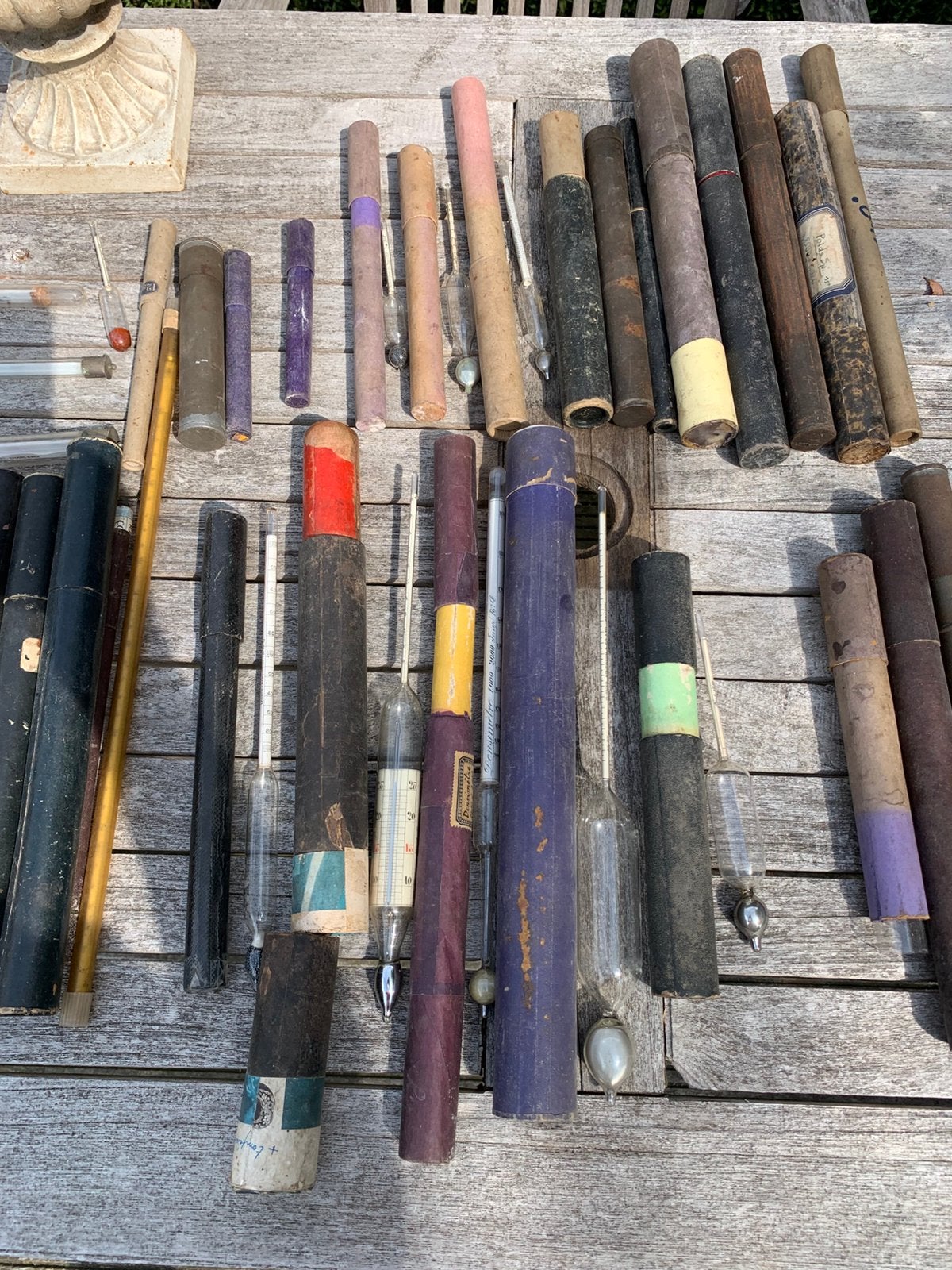 Oude dichtheidsmeters, 35 stuks, Antiek en Kunst, Ophalen of Verzenden