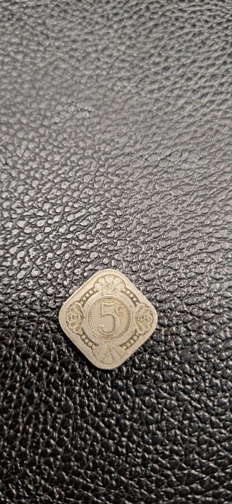 Curaçao 5 cent 1948, Postzegels en Munten, Ophalen of Verzenden