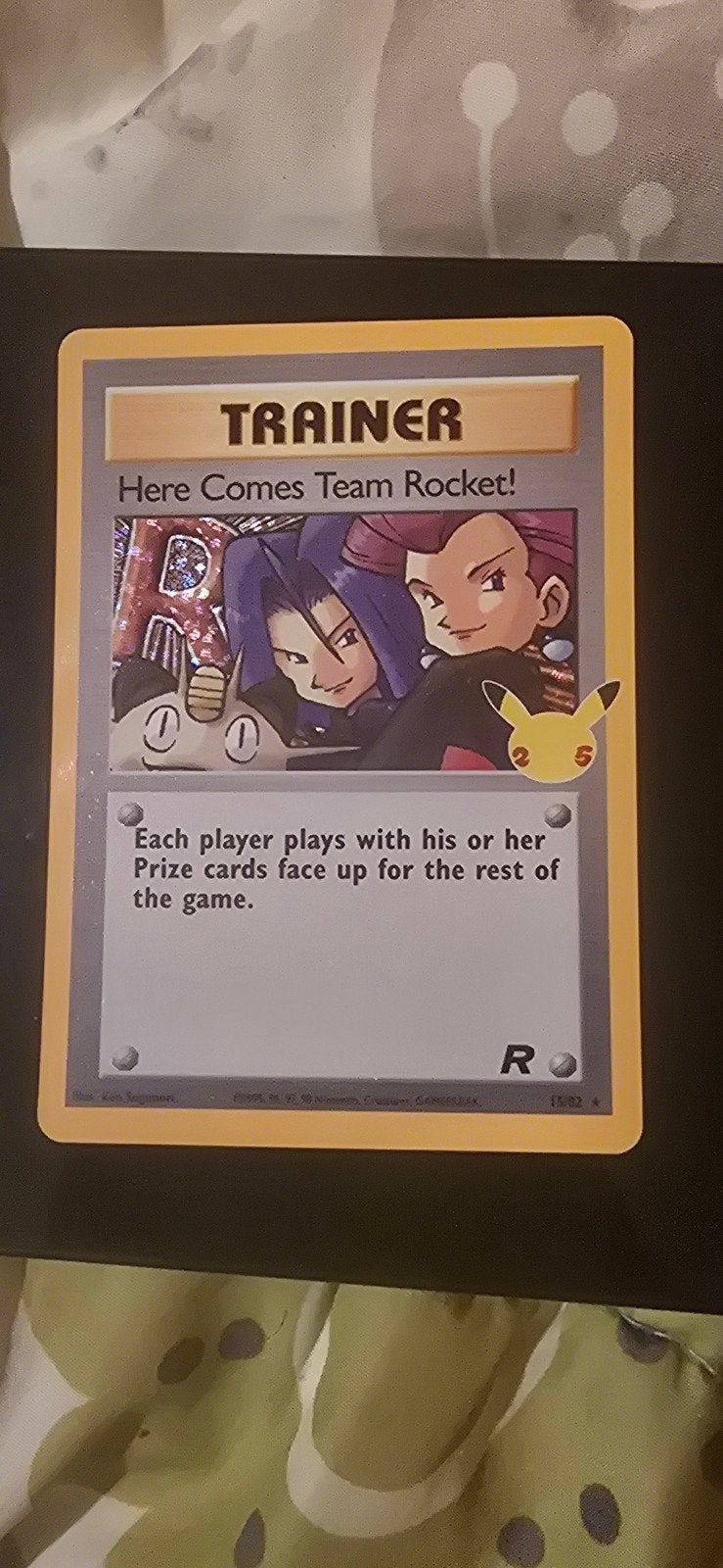 25th anniversary Pokémon kaart, Ophalen, Nieuw, Losse kaart, Foil