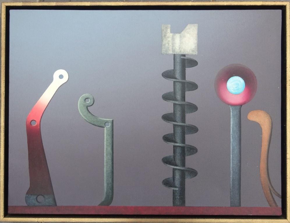 Roger Nellens, olie op doek, 45 x 61 cm, Balade 1990, Antiquités & Art, Art | Peinture | Moderne, Enlèvement ou Envoi