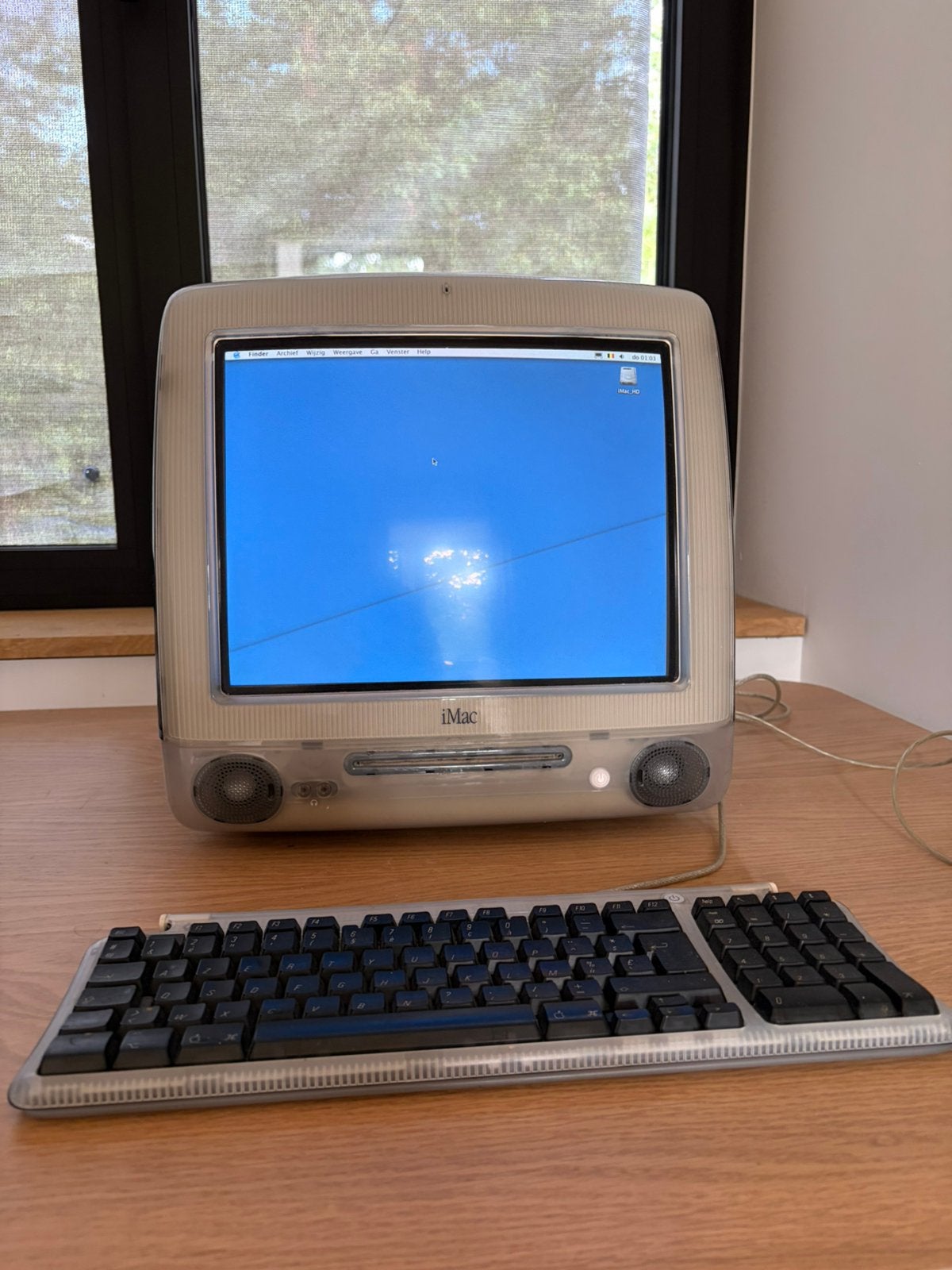 Apple iMac G3 Graphite + toetsenbord en muis, Computers en Software, Vintage Computers, Ophalen