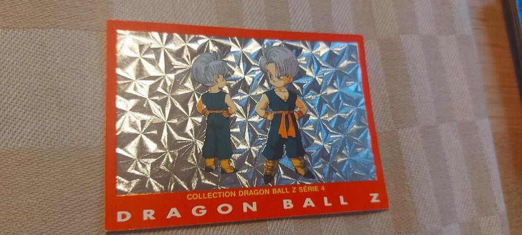 dragonball z kaart reverseholo red line Trunks shiny, Ophalen of Verzenden, Nieuw, Losse kaart
