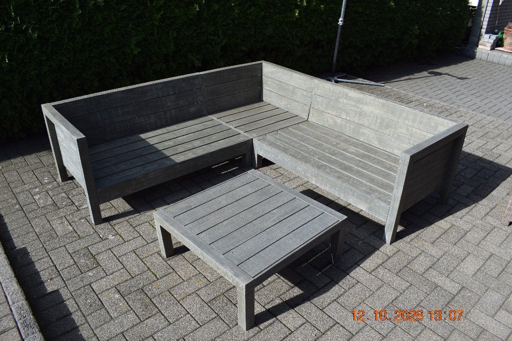 loungeset, Ophalen, 5 zitplaatsen, Gebruikt, Bank