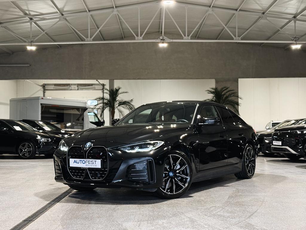 BMW i4 eDrive40 Gran Coupé M-Sport - Garantie, Auto's, BMW, Achterwielaandrijving, Euro 6, Zwart, Leder