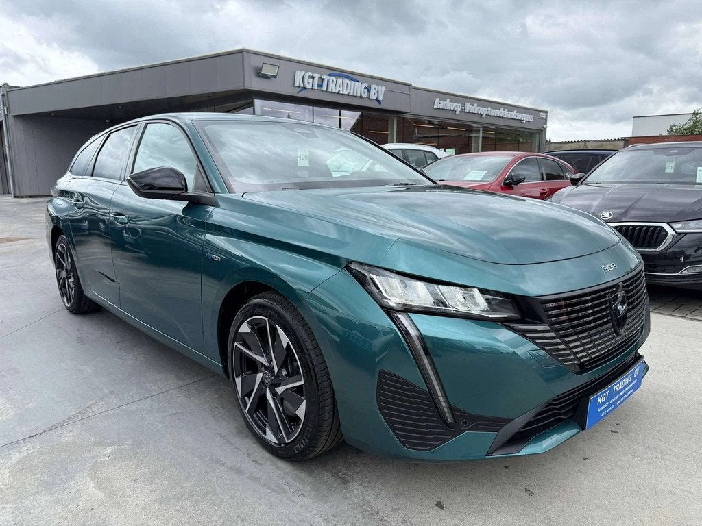 Peugeot 308 SW PHEV HYBRID AUTOMAAT NAVI LEDER CAMERA CARPLA, Autos, Cuir, Entreprise, Noir, 5 portes