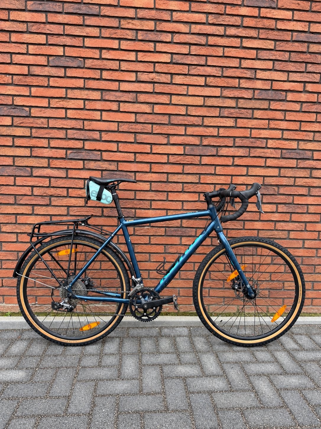 Kona gravel-/toerfiets maat 54 cm met bagagedrager, Enlèvement, Utilisé