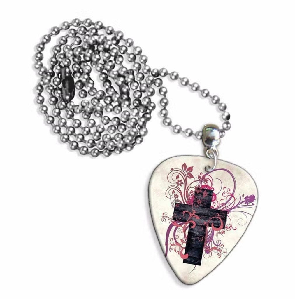 Plectrum ketting of sleutelhanger van een kruis cross, Ophalen of Verzenden, Nieuw