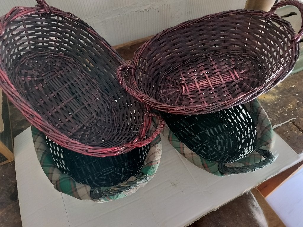 rieten manden / mandjes, Huis en Inrichting, Ophalen of Verzenden, Gebruikt, Gevlochten