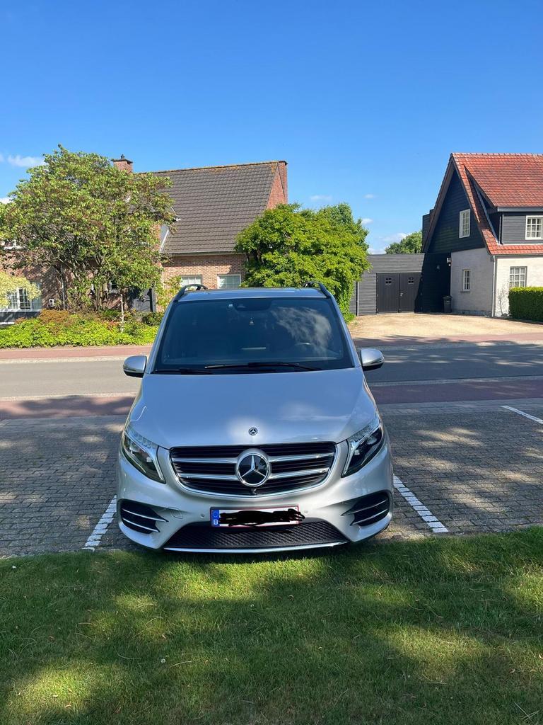 Mercedes V250 AMG line, Auto's, Leder, Diesel, Particulier, Zilver of Grijs