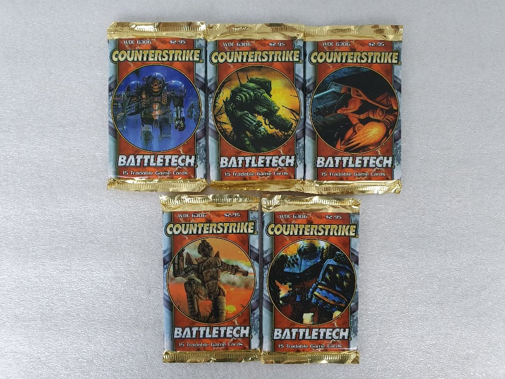 Battletech: 5 Counterstrike Booster Packs WOC 6306 (1), Hobby en Vrije tijd, Wargaming, Ophalen of Verzenden, Nieuw