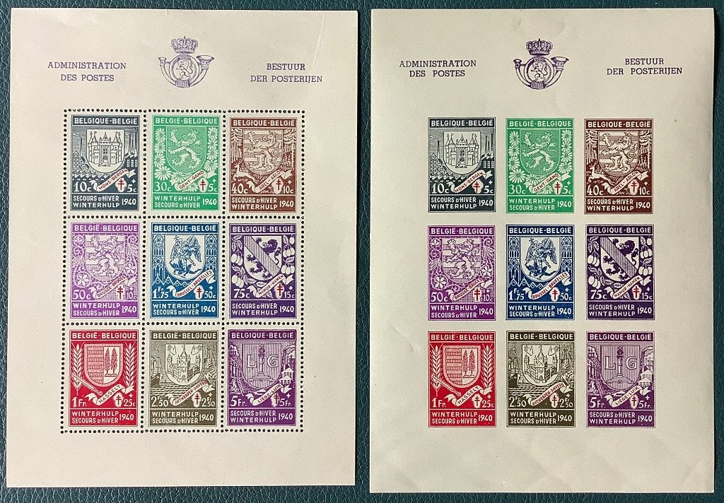Blokken 10 en 10A. 1941. Postfris. Orval. OBP: 40,00 euro., Sans timbre, Neuf, Non oblitéré, Gomme originale