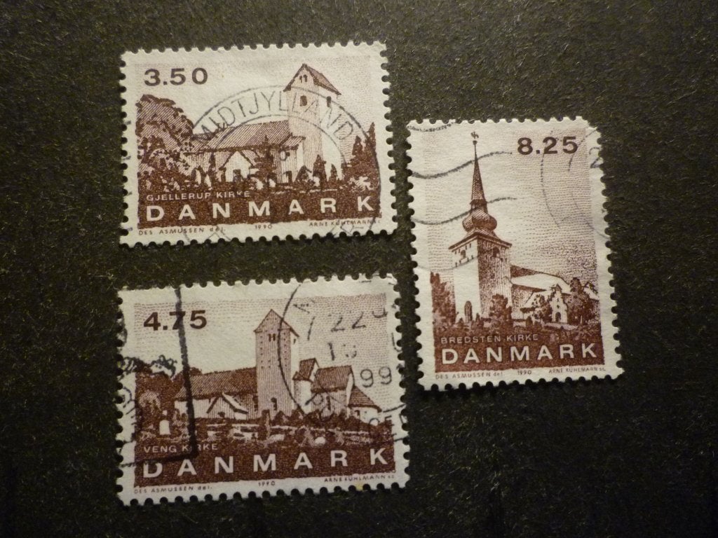 Denemarken/Danemark 1990 Mi 986/988(o) Gestempeld/Oblitéré, Envoi, Danemark