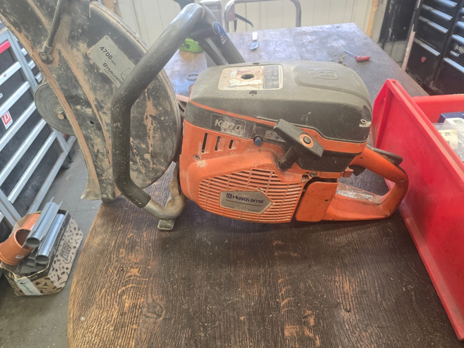 husqvarna k970 doorslijper, Doe-het-zelf en Bouw, Ophalen, Zo goed als nieuw, Overige typen