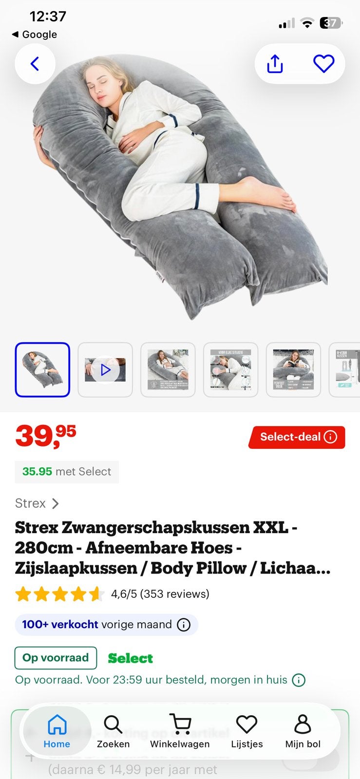 Zwangerschapskussen, Kinderen en Baby's, Overige Kinderen en Baby's, Ophalen, Zo goed als nieuw