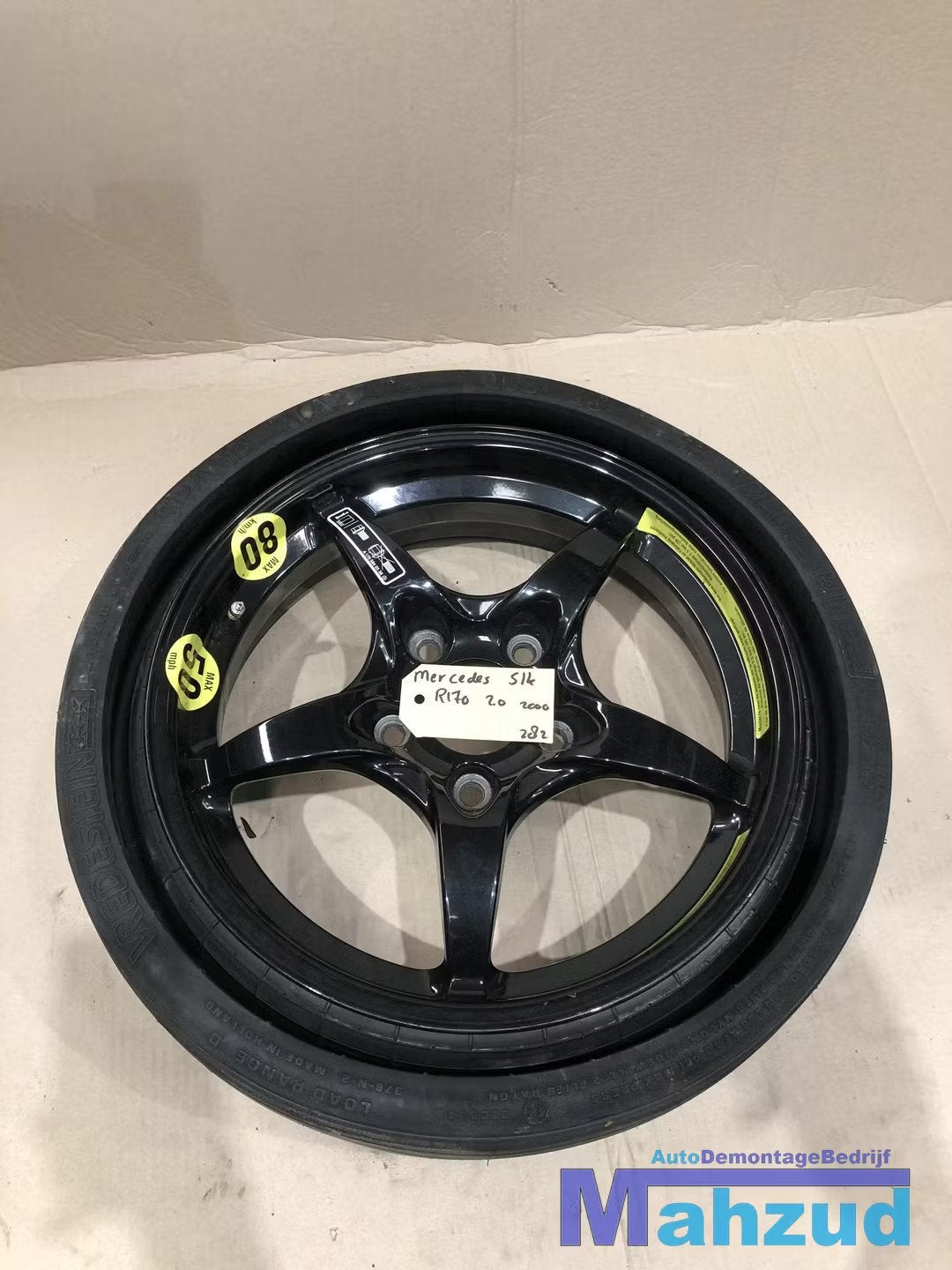 Mercedes SLK R170 Thuiskomer reservewiel 5x112 A1705840538, Gebruikt, Mercedes-Benz AG, Mercedes-Benz, Mercedesstrasse 120
70372  Stuttgart, DE