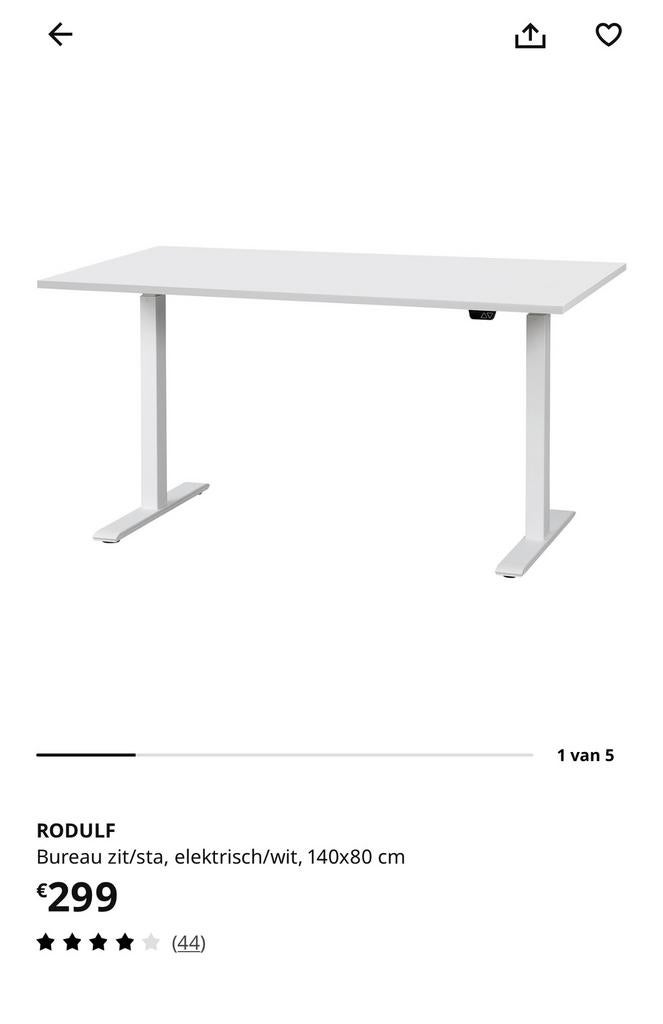 Bureau elektrisch, Maison & Meubles, Bureaux, Enlèvement, Électrique, Comme neuf