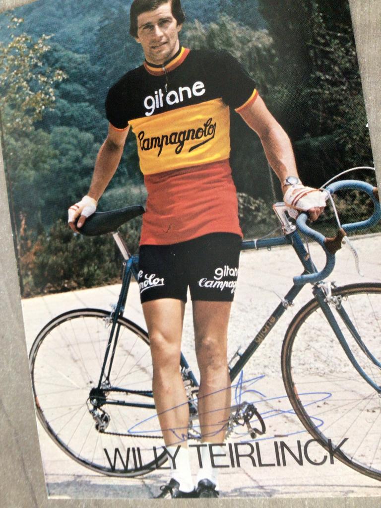Wielerkaart 1975 team gitane willy teirlinck signe, Envoi, Comme neuf