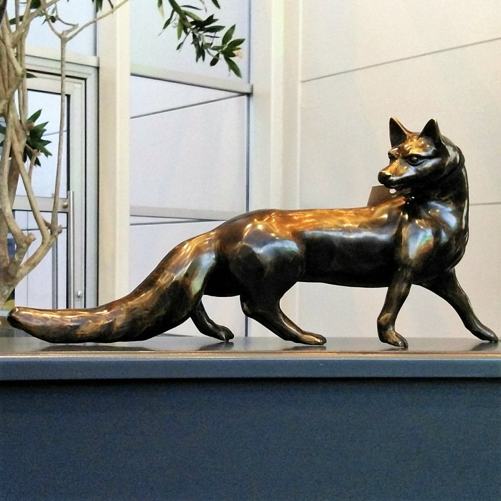Dierenbeelden: Vos - Nijlpaard - Hond - Dolfijn - Vogel enz., Antiek en Kunst, Kunst | Beelden en Houtsnijwerken