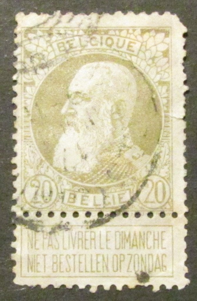 20 centimes estampillés par Léopold II à partir de 1905, Enlèvement ou Envoi, Affranchi, Timbre-poste, Maison royale