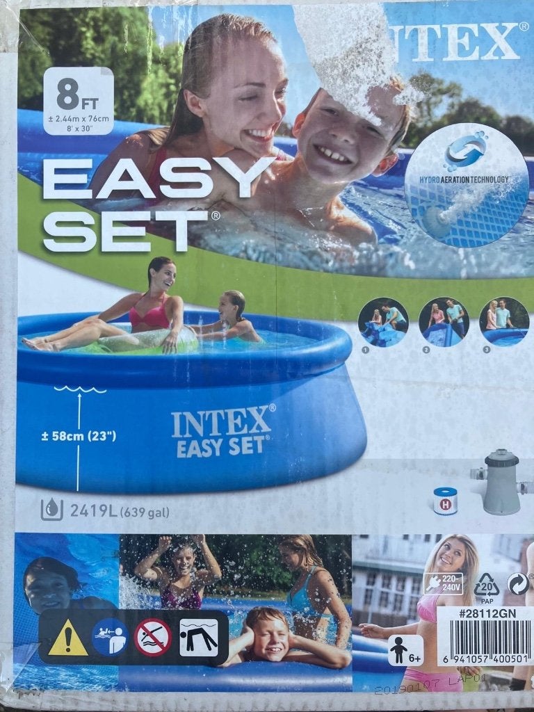 Intex zwembad 244*76cm + filter en verwarming, Tuin en Terras, Ophalen, Gebruikt, Rond, Opzetzwembad
