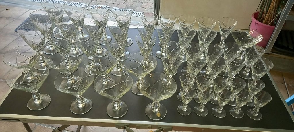 VERRES  "Braine Leconte", Antiquités & Art, Antiquités | Verre & Cristal, Enlèvement