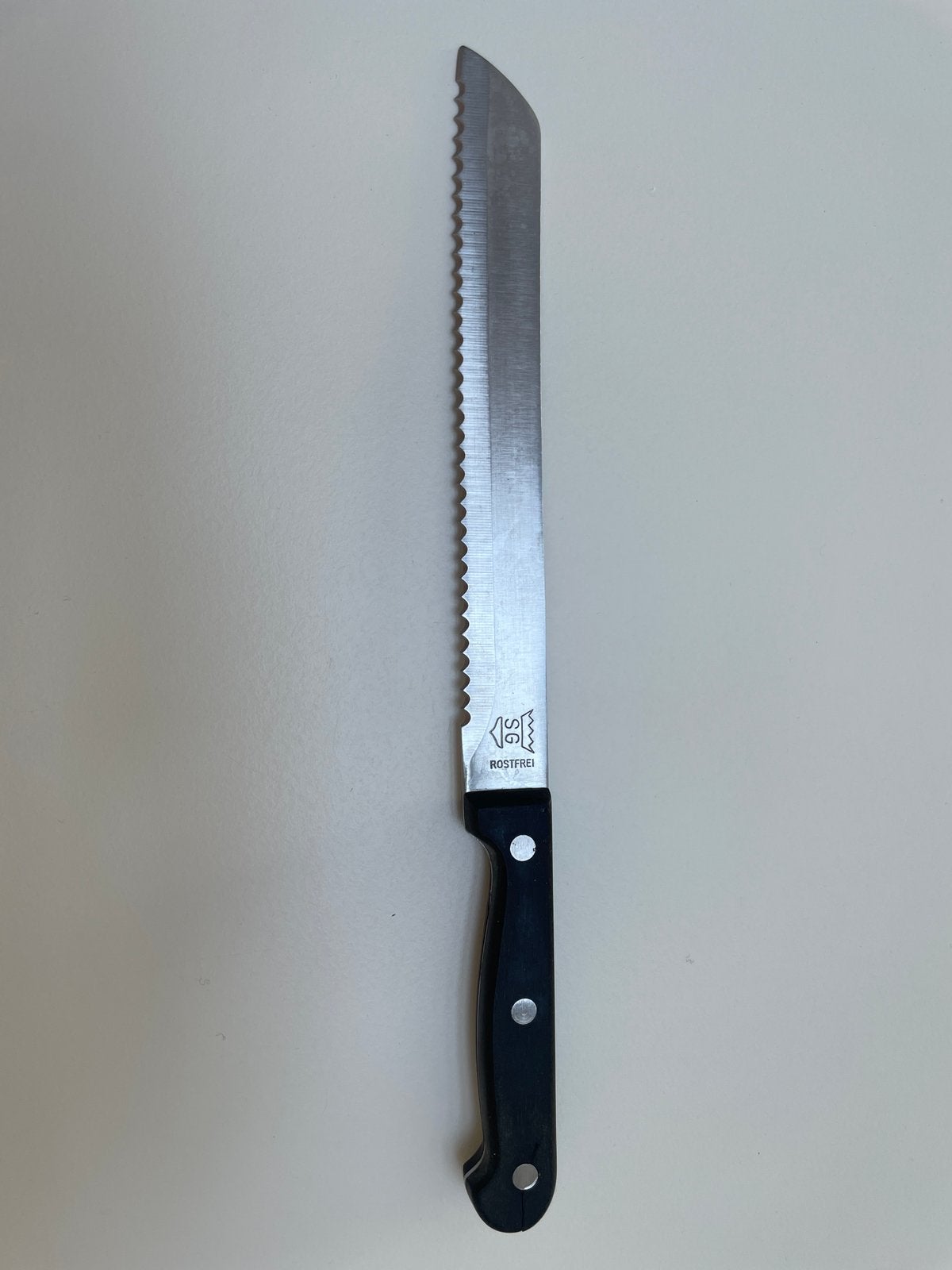 Gekarteld keukenmes, Gebruikt, Ophalen of Verzenden, Los bestek, Inox of Chroom