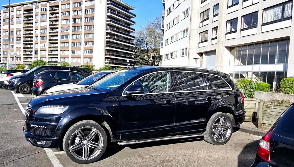 Audi Q7 S-line Quattro TFSI ESSENCE, Autos, Cuir, Euro 5, Achat, Carnet d'entretien