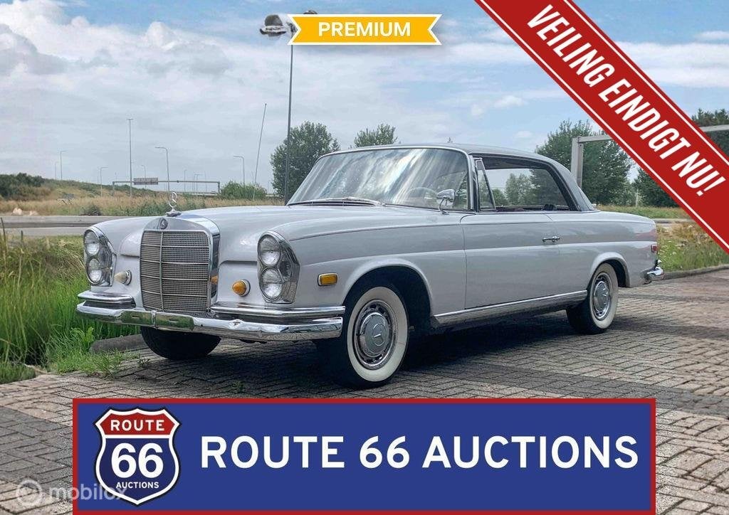 Mercedes-Benz 220 SE Coupe | 1963 | Route 66 Auctions, Zwart, Mercedes-Benz, Bedrijf, Handgeschakeld