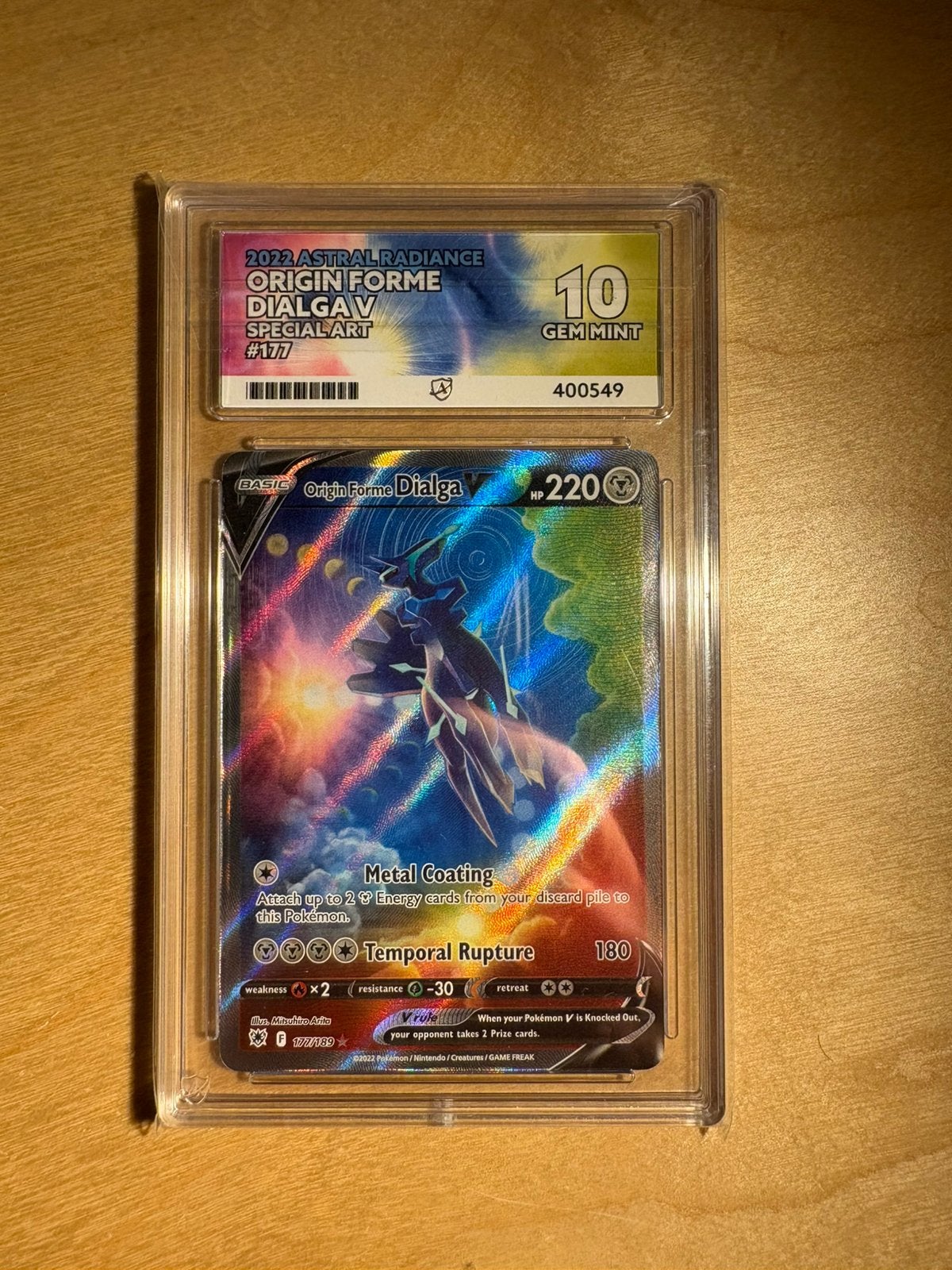 Ace 10 Dialga V 177 Astral Radiance, Hobby en Vrije tijd, Ophalen of Verzenden, Nieuw, Foil