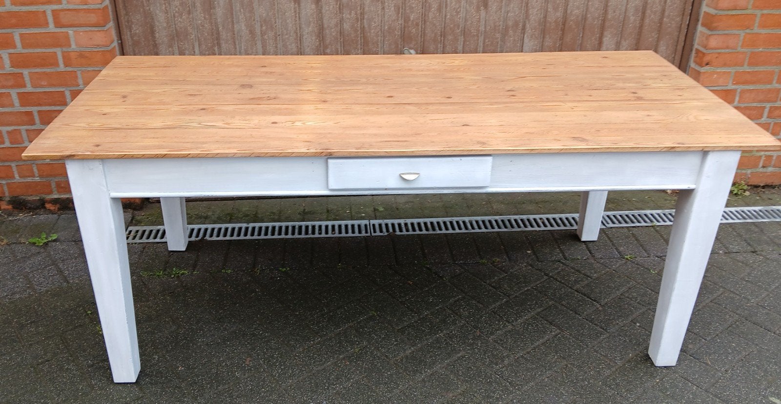 Ancienne table de ferme 85 x 190, Antiquités & Art, Enlèvement