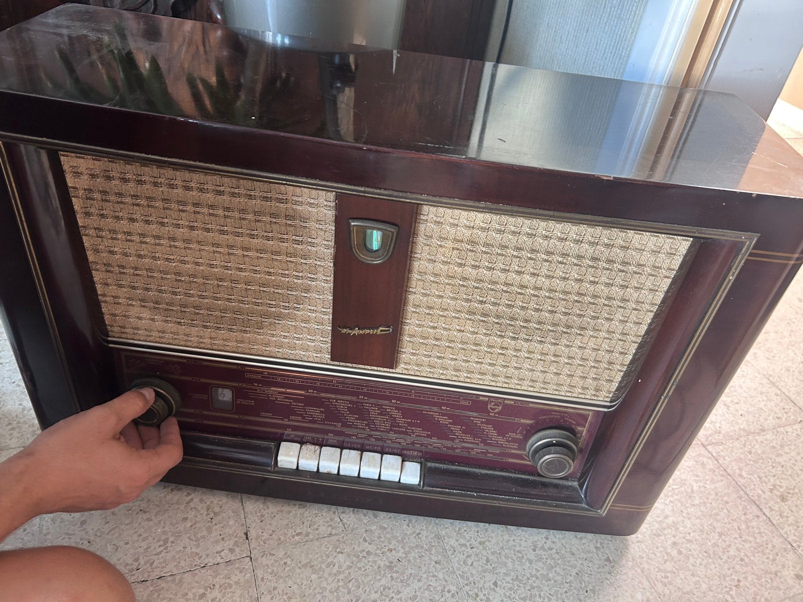 Werkende Philips Bi-Ampli buizenradio | Vintage jaren ’50, Ophalen