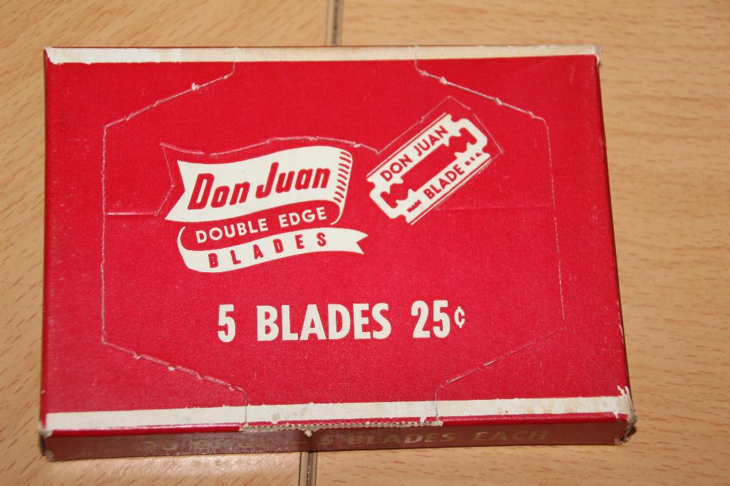US WW2 boite de 20 paquets lames de rasoir "Don Juan", Envoi, Armée de terre, Vêtements ou Chaussures