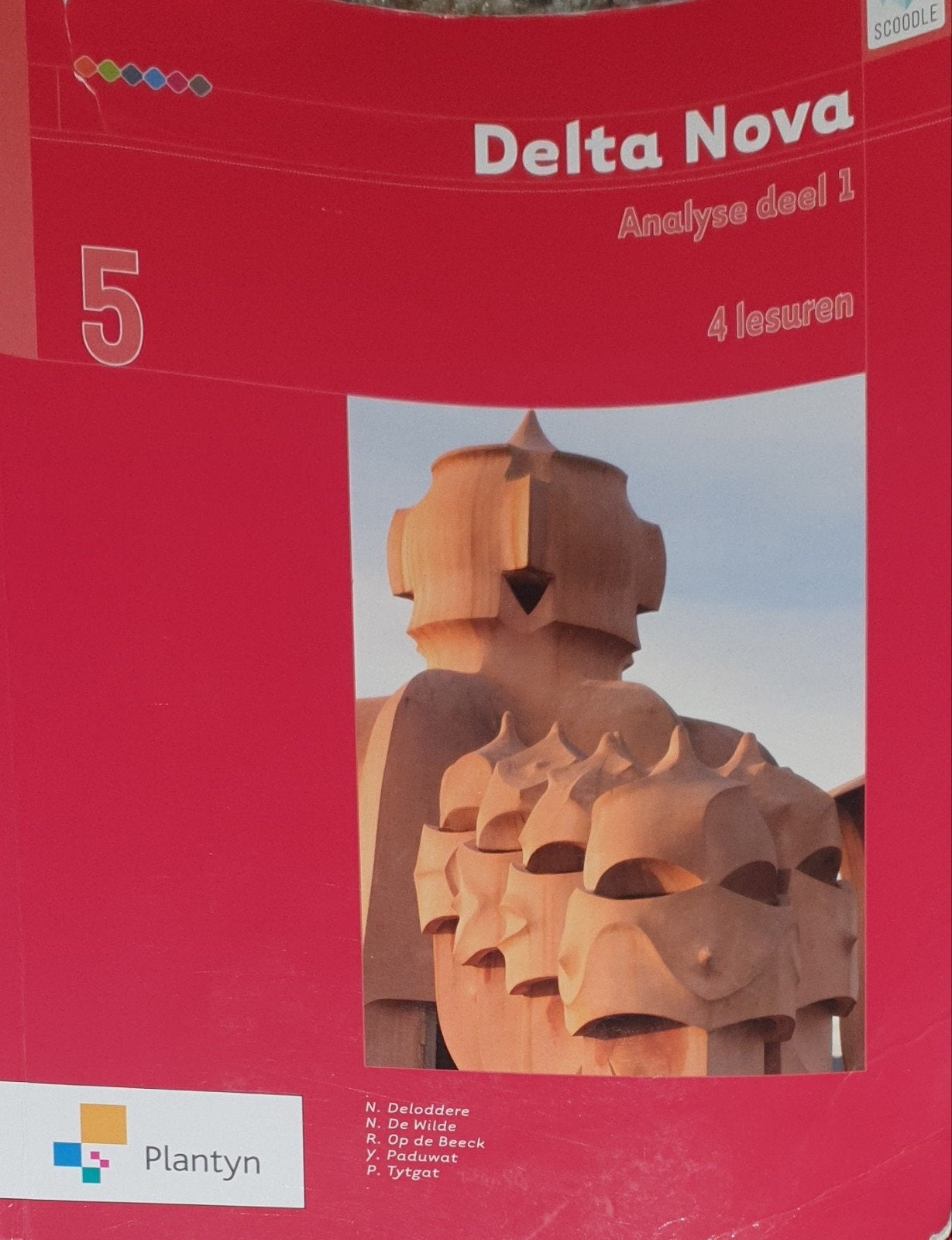 Delta Nova- 5 analyse deel 1, Boeken, Ophalen of Verzenden, ASO, Nederlands, Nico Deloddere; Pedro Tytgat