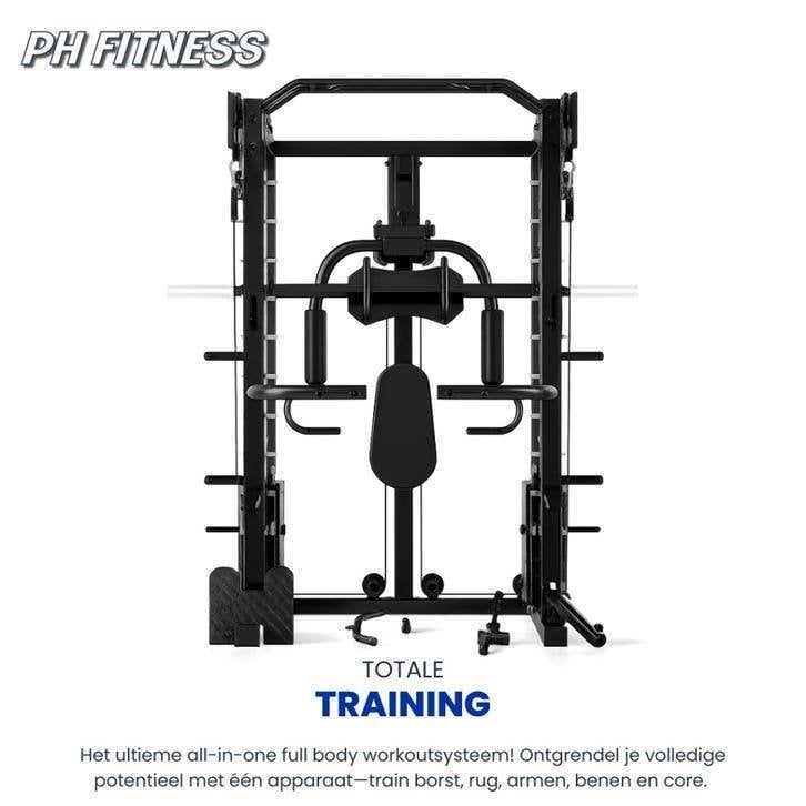 PH Fitness All-in-One Power Rack - Home Gym 160KG, Sports & Fitness, Enlèvement ou Envoi, Neuf, Bras, Autres types