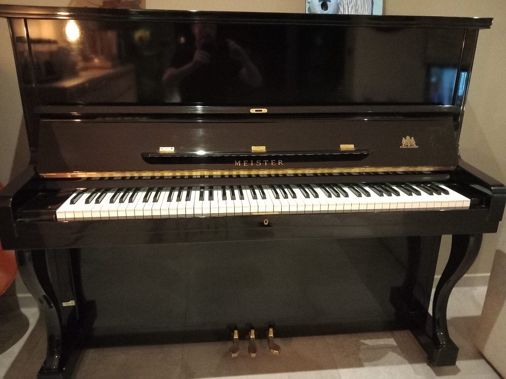 Muziek en instrumenten, Muziek en Instrumenten, Piano's, Gebruikt, Zwart, Ophalen of Verzenden, Piano