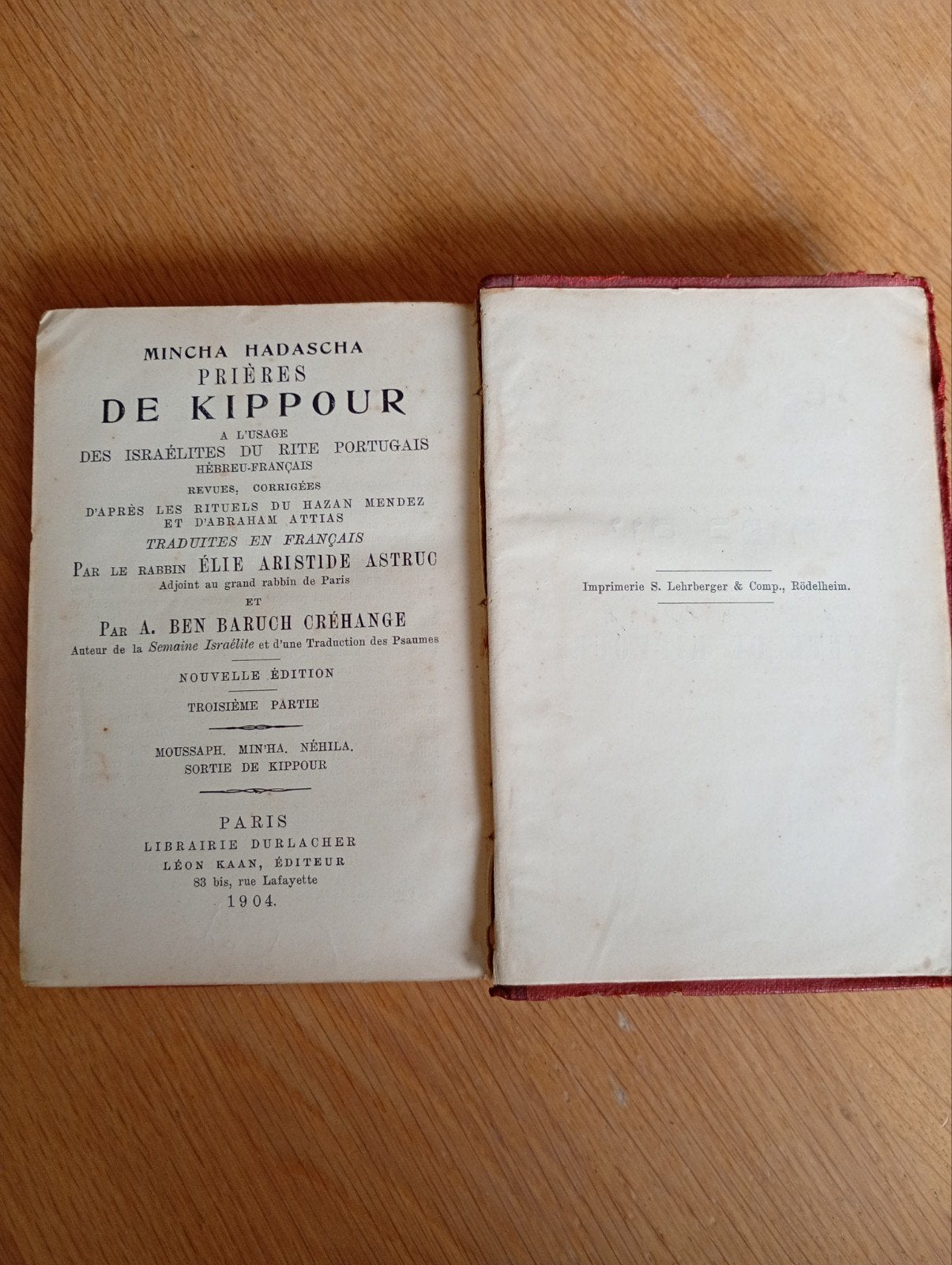 Zeldzame Set Judaica (2 delen):  Hadascha – Kippour, Ophalen