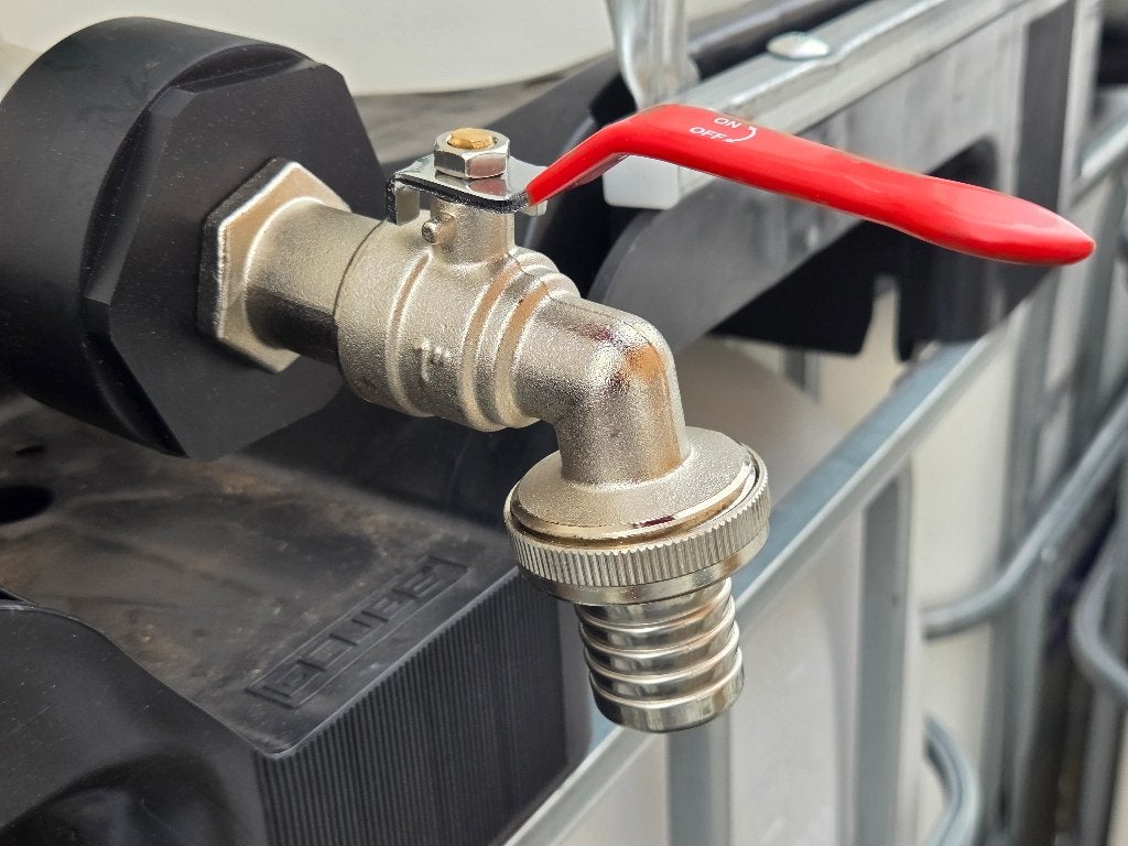Ibc adapter met kraan van 1 duim ( Tonnen,Vaten,ibc ), Ophalen, Nieuw, Kunststof, Met kraantje