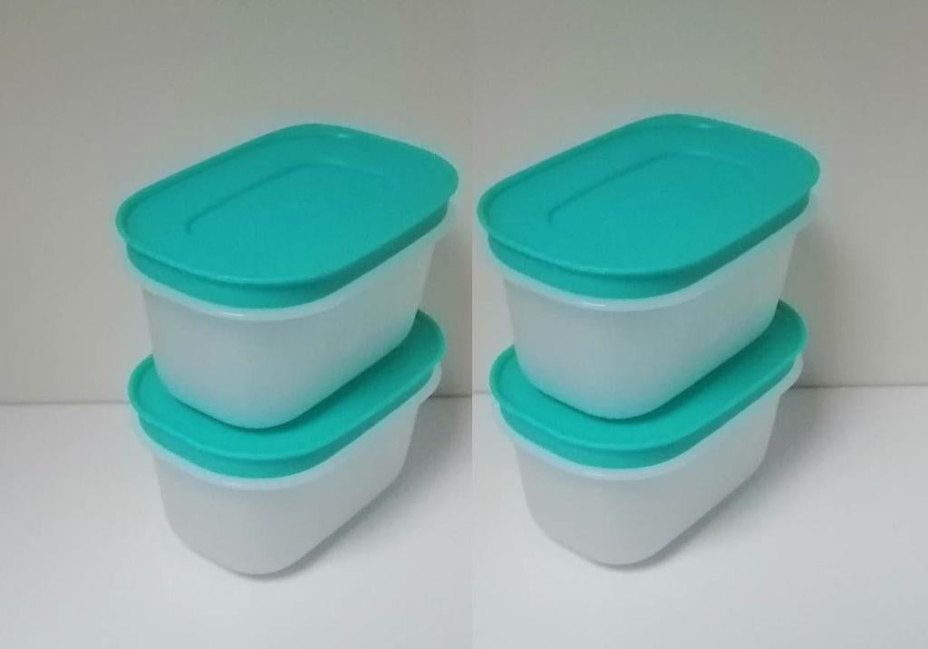 Tupperware™ « Boite Surgélation Igloo » 170 ml x 4 - bleu, Maison & Meubles, Cuisine| Tupperware, Neuf, Boîte, Bleu, Blanc, Envoi