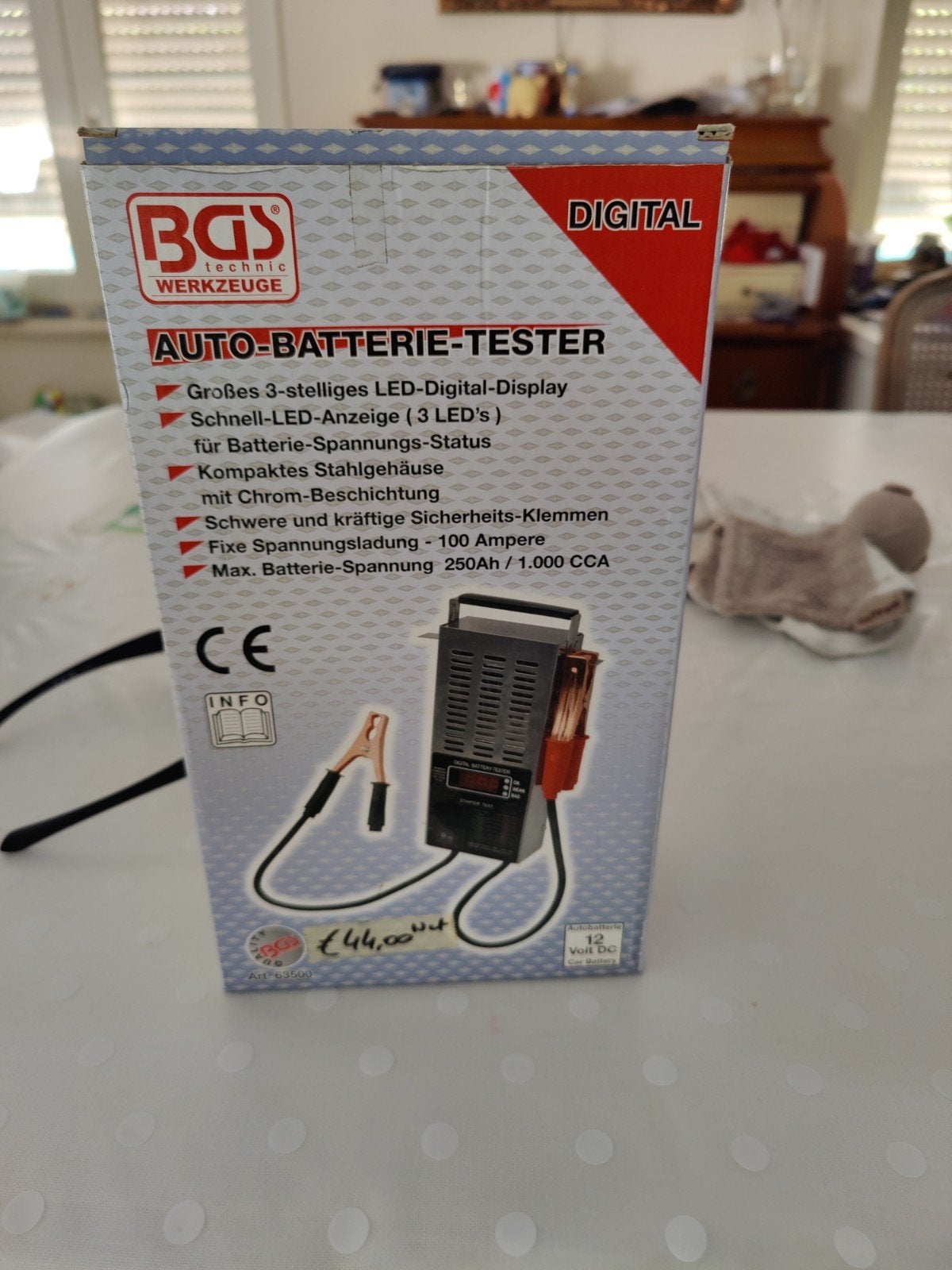 Batterij tester, Ophalen
