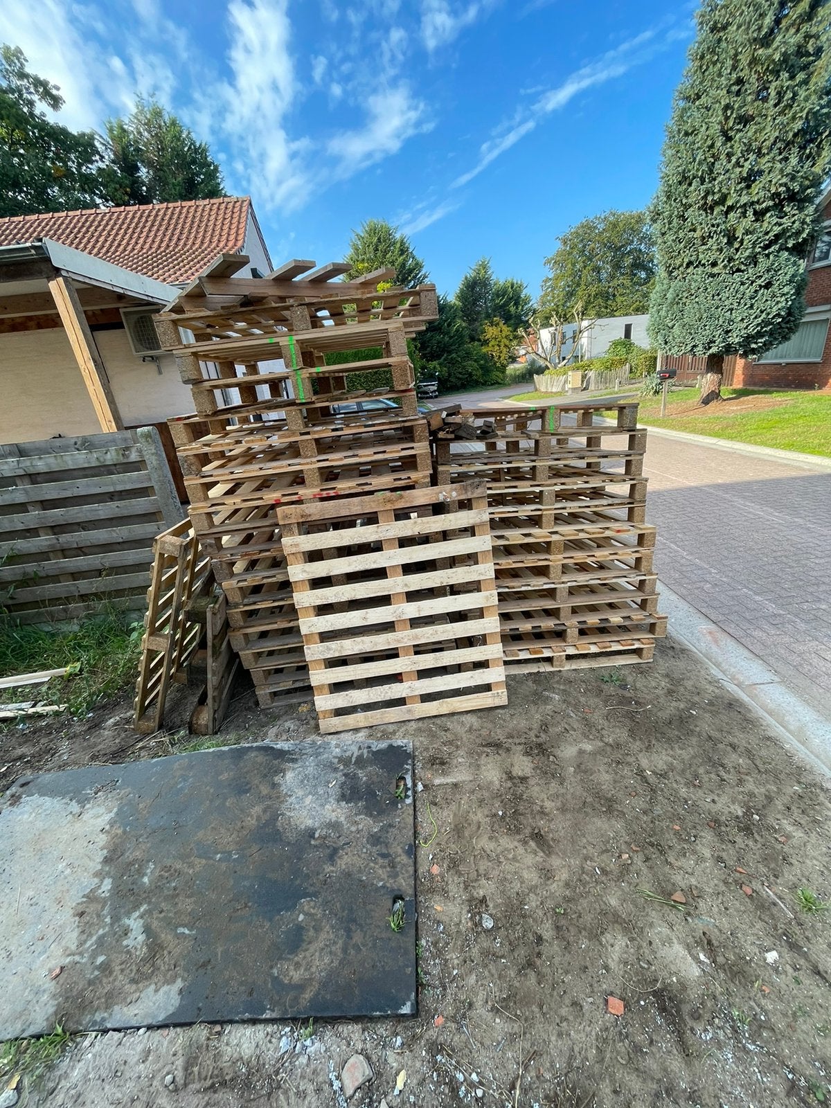 Gratis palleten herentals, Ophalen