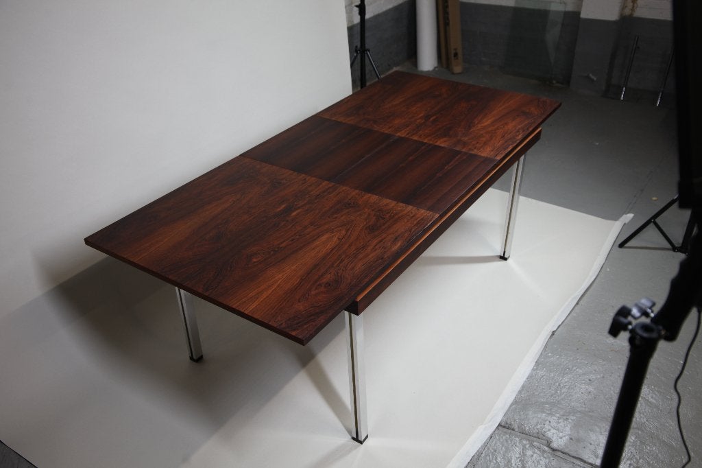 vintage modernist palissander eettafel, jaren 1960., Huis en Inrichting, Ophalen, Zo goed als nieuw
